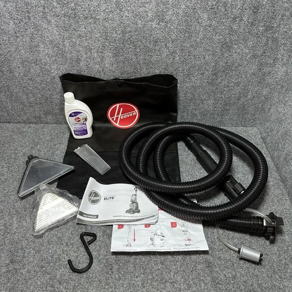 Hoover Smartwash Carpet Cleaner Hose Assy. Parts Cleaner W/ Cleaning Formula Lot